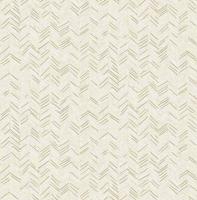 Dutch Wallcoverings Euphorie - Visgraat - Wit/Goud