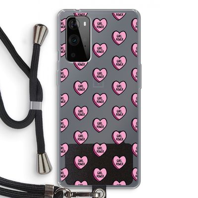 GIRL POWER: OnePlus 9 Pro Transparant Hoesje met koord