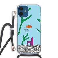 Aquarium: iPhone 12 Transparant Hoesje met koord