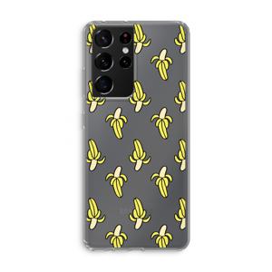 Bananas: Samsung Galaxy S21 Ultra Transparant Hoesje