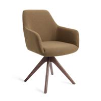 Jesper Home Eetkamerstoel 'Hiroo' Revolve Oak Walnut, kleur Willow