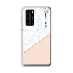 Marmer in stijl: Huawei P40 Transparant Hoesje
