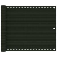 VidaXL Balkonscherm 75x600 cm hdpe donkergroen