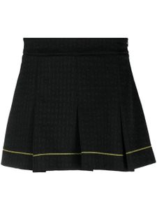 GANNI minijupe à design plissé - Noir