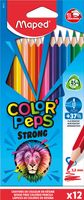 Maped kleurpotlood Color&apos;Peps Strong, 12 potloden in een kartonnen etui