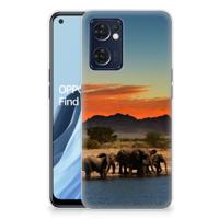 OPPO Reno 7 5G | Find X5 Lite | TPU Hoesje | Olifanten