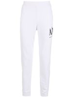 Armani Exchange pantalon de jogging à logo brodé - Blanc