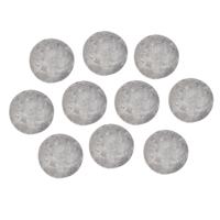 Magneten rond - grijs - 10x stuks - 10 x 1 mm - Hobby artikelen
