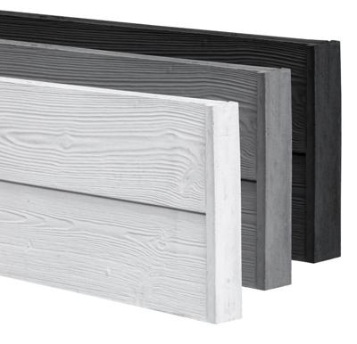 Berton Rabat houtmotiefplaat smal wit/grijs 184 cm Tuindeco - Tuindeco