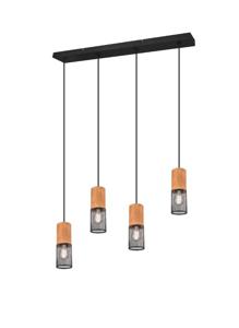 Trio 4-lichts eetkamer hanglamp Tosh 304300432