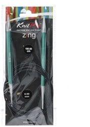 KnitPro Zing Rondbreinaalden 150cm 8,00mm