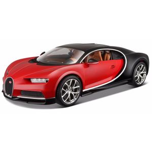 Modelauto Bugatti Chiron 1:18 rood