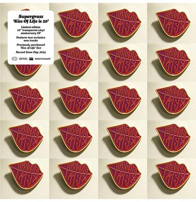 Supergrass - Kiss Of Life Is 20 (Transparant Recycled Vinyl) (Record Store Day 2024) 10" Vinyl