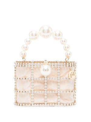 Rosantica mini sac à main Holli à ornements de perles artificielles