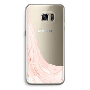Peach bath: Samsung Galaxy S7 Edge Transparant Hoesje
