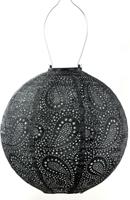 Lumiz solar lampion Paisley 30 cm donker grijs