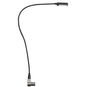 Showtec LED zwanenhalslampje 3-pins XLR haaks 50cm koud wit