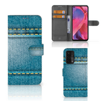 OPPO A54 5G | A74 5G | A93 5G Wallet Case met Pasjes Jeans - thumbnail