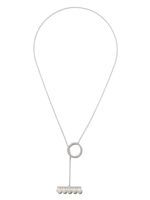 TASAKI collier Balance en or blanc 18ct à pendentif pavé de diamants - Argent - thumbnail