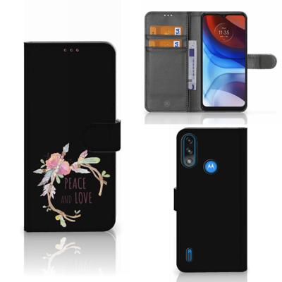 Motorola Moto E7i Power | E7 Power Leuk Hoesje Boho Text Motorola Moto E7i Power | E7 Power Leuk Hoesje Boho Text