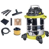Ryobi 20L bekabelde nat- en droogzuiger RVC-1220I-G - 1250 W - RVS tank - 17Kpa - tank legen