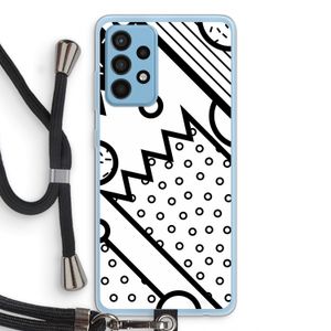 Pop Art #4: Samsung Galaxy A52 Transparant Hoesje met koord