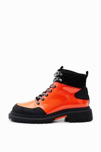 Trekkinglaars met veters - ORANGE - 36