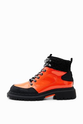 Trekkinglaars met veters - ORANGE - 39