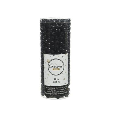 Plastic kralenslinger zwart 10 meter