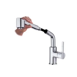 Keukenkraan GRB Kitchen 30,2 cm met Uittrekbare Handdouche Twee Standen Chroom GRB