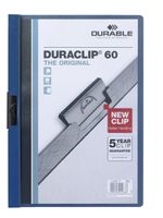 Durable Duraclip 60 stofklepmap PVC Blauw, Transparant - thumbnail