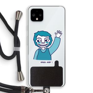 Zwaai: Pixel 4 XL Transparant Hoesje met koord