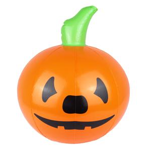 Opblaasbare Halloween decoraties - Pompoen - oranje/zwart - 35 cm - pvc kunststof