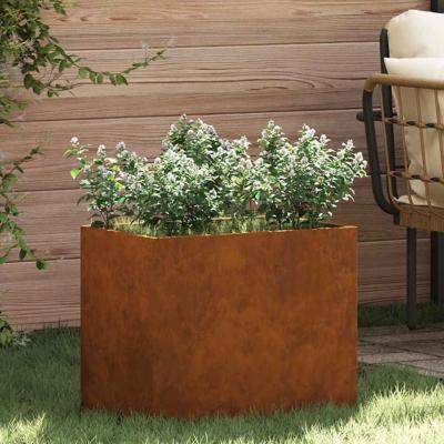 Tuin Bloempot Bruin 50 x 32 x 40 cm Verweerd staal