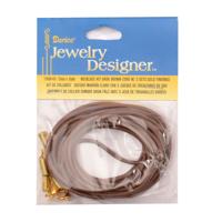 Darice • chain brown+clasp 1mm/2.7m.