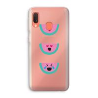 Smiley watermeloen: Samsung Galaxy A20e Transparant Hoesje