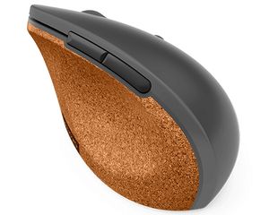 Lenovo Go Wireless Vertical Ergonomische muis Draadloos Optisch Grijs, Hout 6 Toetsen 2400 dpi Ergonomisch