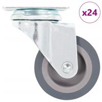 VidaXL 24 st zwenkwielen 50 mm