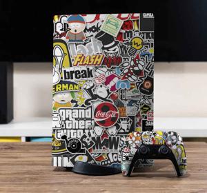 Sticker bomb PS5 sticker