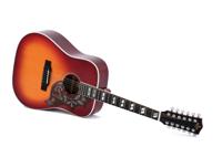 Sigma Guitars DM12-SG5 Vintage Cherry Sunburst Gloss 12-snarige elektrisch-akoestische westerngitaar met softcase