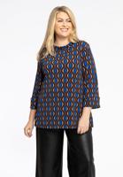 Yoek Shirt A-lijn met col | Bruin | Maat 58/60