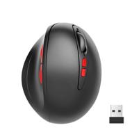 HXSJ T33 2.4 GHz ergonomische optische draadloze notebook PC muis (zwart)