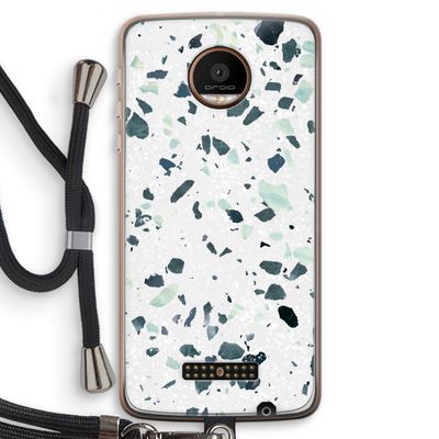 Terrazzo N°2: Motorola Moto Z Force Transparant Hoesje met koord