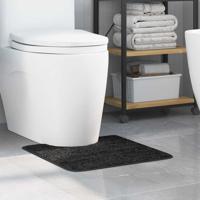 VidaXL Antislip badmat met toilet cut donkergrijs 50 x 50 cm pp