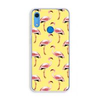 Flamingo's geel: Huawei Y6s Transparant Hoesje
