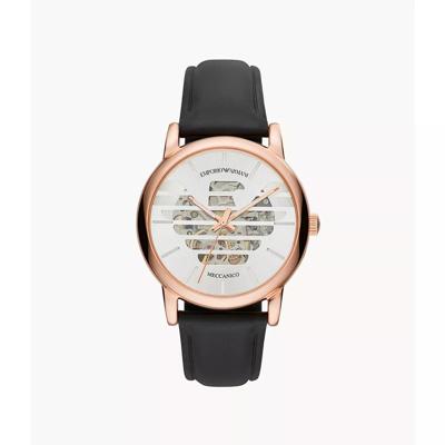 Emporio Armani HerenhorlogeLuigi Automatic Silver Skeleton AR60031