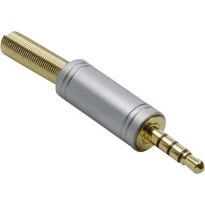 BKL Electronic 1103088 Jackplug 3,5 mm Stekker, recht Aantal polen: 4 Stereo Goud 1 stuk(s)