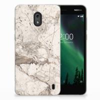 Nokia 2 | TPU | Siliconen hoesje | Marmer Beige