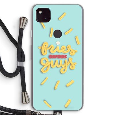 Always fries: Pixel 4a 5G Transparant Hoesje met koord