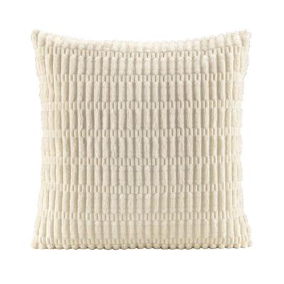 2e Halve Prijs Leen Bakker - Sierkussen Ryk - Off-white- 45x45 Cm - Polyester - Wit - 10x45x45 Cm